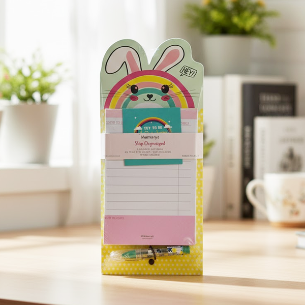 Amd Merch Notepad AM6641 Mix-Design Stay Organised Magnetic Notepad With Pen Set – Amd-Deodap