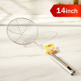 AM6471 Stainless Steel Strainer Deep Fry Jhara for Frying - 14inch