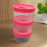 AM3980 Food Grade Plastic Store Container 3Pcs Set (250ml)