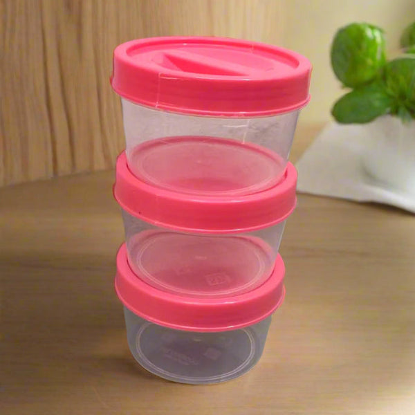 AM3980 Food Grade Plastic Store Container 3Pcs Set (250ml)