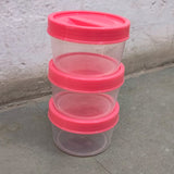 AM3980 Food Grade Plastic Store Container 3Pcs Set (250ml)