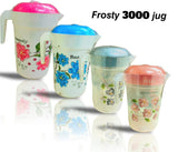 AM0953 Flower Print Plastic Frosty Jug 3000ml