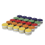 AM0153 Tealight Candles MultiColor (Pack of 50, 6 GM)