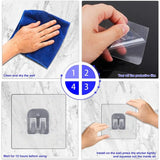 Adhesive Sticky Waterproof and Oil Proof Reusable Wall Hook