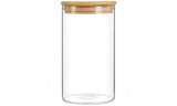 AM3730 ShineMax Borosilicate Glass Containers with airtight Wooden Lid 1 Pcs