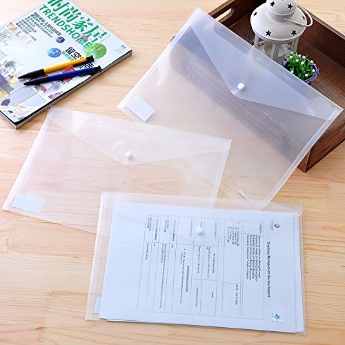 AM3528 Aerotix Document Button Bag Folder Transparent (1pcs)