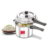 AM2238 Prestige Popular Plus Svachh Virgin Aluminium Spillage Control Outer Lid Pressure Cooker, 5 L