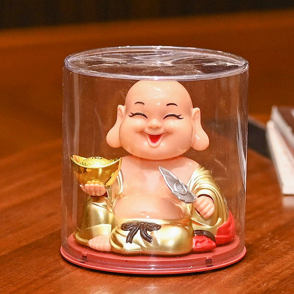 AM6243 Hand Buddha Monk Idol - Solar Powered Moving Head