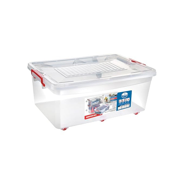 AM2859 JOYO 45L Plastic Storage Container (Moovers Box) With 6 Wheels