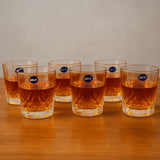 AM5960 Elegant Crystal Whiskey Scotch Glass Set (310ml) – Pack of 6