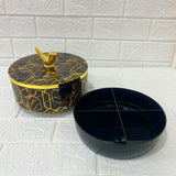 Di0186 Rishabh Spectra Revolve 4 Multipurpose Serving Set with Golden Bird Handle