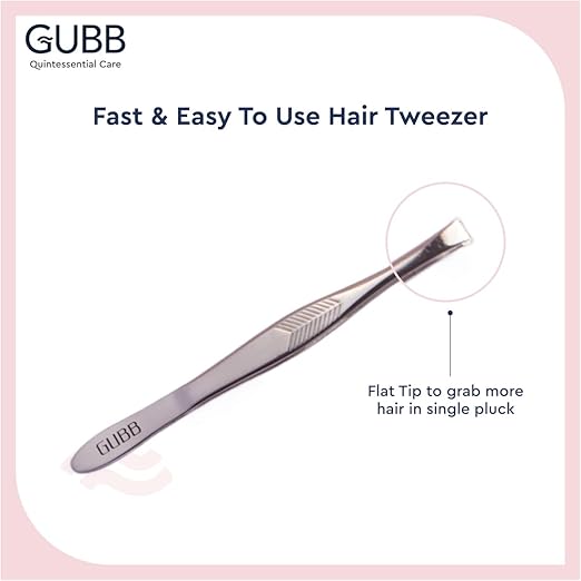 AM2057 Gubb Flat Tip Tweezer For Precise Usage Stainless Steel