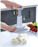 Hand-Press Vegetable Chopper Mixer Cutter (800ml)