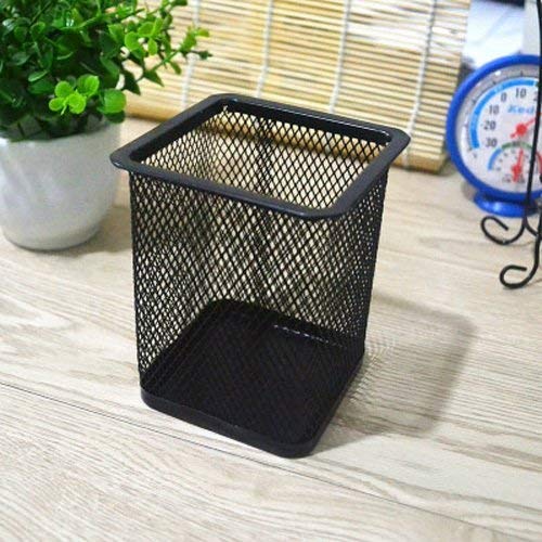 AM2140 Jali Pen Stand Square Shape Metal Pen Pencil Stand