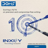 AM0488 Doms INXIfY Softy Ballpen For Smooth Writing Blue -5pcs