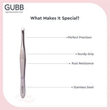 AM2057 Gubb Flat Tip Tweezer For Precise Usage Stainless Steel