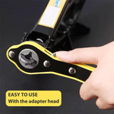 3713 Auto Labor-Saving Jack Ratchet Wrench, Universal 360 Degree Swivel Tire Wheel Jack Ratchet Wrench Scissor Jack