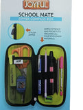 AM3273 Joyful Class Mate Zipper Compass Box Color Availablity As Per Design Stock Plastic Compass Box 1 Piece