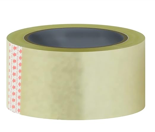 AM0292(PACK OF 1) Clear Packing Tape2 inch (Transparent ) - 48mm / 2" Width - BOPP Industrial Packaging Tape