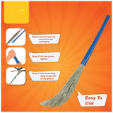 AM3631 Cammy No Dust Broom XXL Long Handle Brooms for Home Cleaning