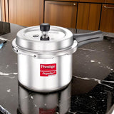 AM2235 Prestige Popular Plus Svachh Virgin Aluminium Gas and Induction Compatible Outer Lid Pressure Cooker, 1.5 L