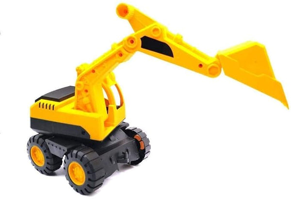 AM2879 Pastics Excavator Toy 0002 Truck Toy for Kids Plastic Friction Powered Excavator