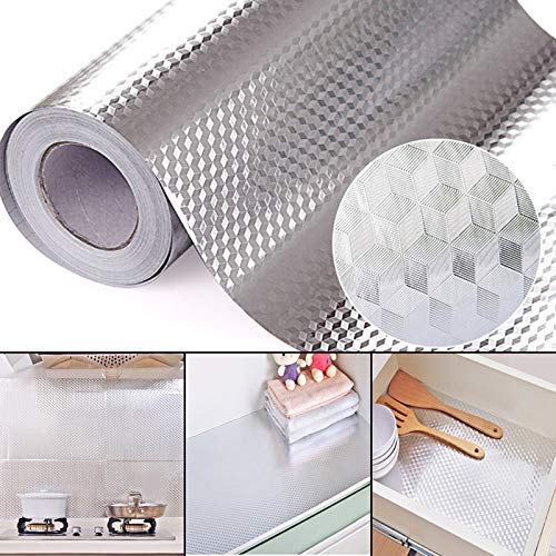 AM3288 Aluminium Foil Stickers 60cmX2M Water-Proof Oil-Propf Hot Proof 1 Piece