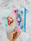 AM2165 Zipper bag Pouch 1128 Cartoon Stationery Zip Pouch for Pen Pencil