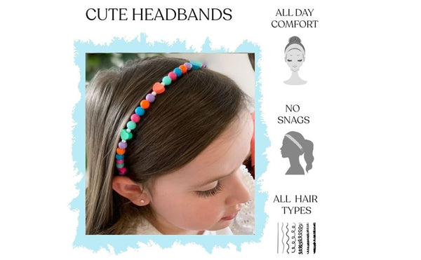 AM1079 Rainbow Crystal Hair Band