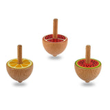 A07155 Wooden Spinning Top Toy for Kids