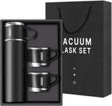 2834 Vacuum Flask Set - Insulated Water Bottle 3 Cups Gift Set