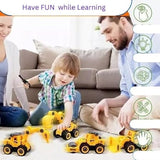 AM2924 Truck Set MD-5508B Construction Vehicle Toy Set with Screwdriver Excavator Truck Pack Of 4