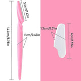 1254 Eyebrow Painless Facial Hair Remover Razor for Face, Women and Men (3 Pack)