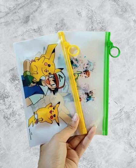 AM2165 Zipper bag Pouch 1128 Cartoon Stationery Zip Pouch for Pen Pencil