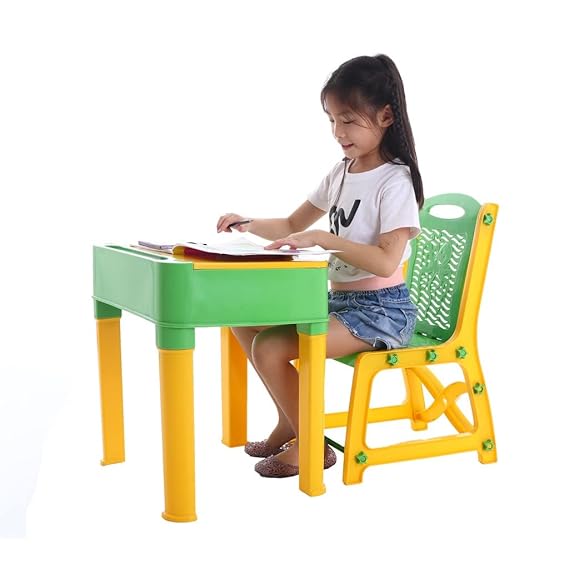 AM2839 Joyo Study Table And Chair Set Toddler Study Chair Multicolour