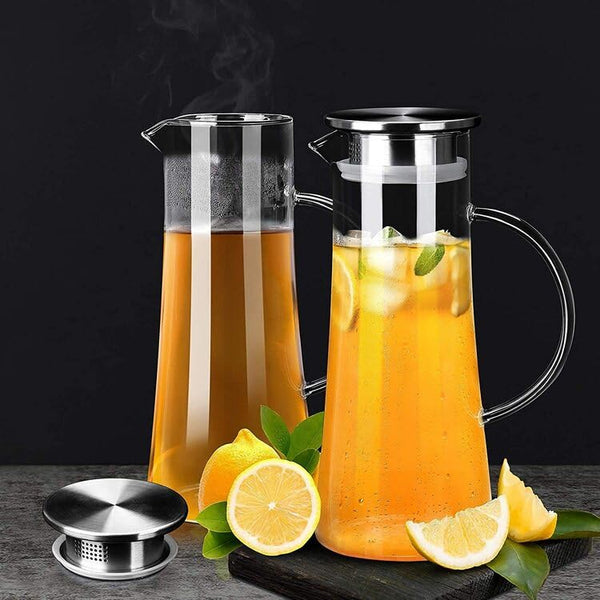 AM5373 Shine Max Steel Lid Water Jug With Glass 6pc