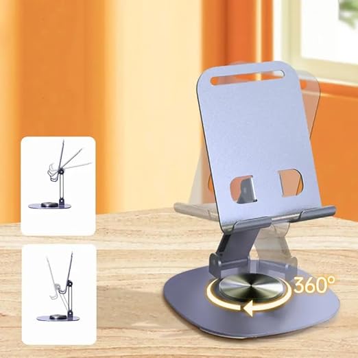 3224 Metal 360°Degree Rotating Mobile Stand for All Smart Phones