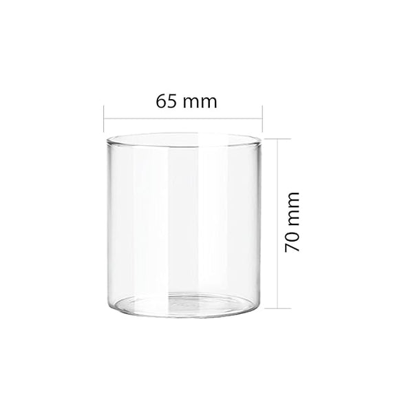 AM2591 CELLO Roma Borosilicate Glass Tumblers, Set of 6, 230ml Each, Clear