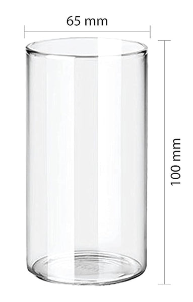 AM2592 CELLO Roma Borosilicate Glass Tumblers, Set of 6, 290ml Each, Clear