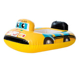 AM3976 Vehicle Fire Engine Shape Sit Pool Float Tube Boat Beach Water Swimming Pool Tube Inflatable Kiddie Swim Water Ring Swimming Tube Ring for Kids (School Bus)
