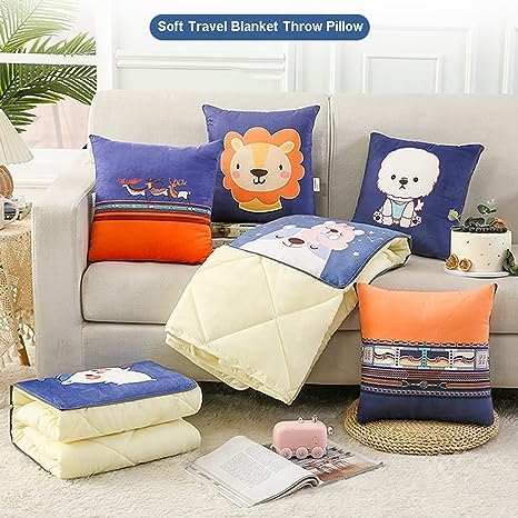 Kids travel blanket and pillow hotsell