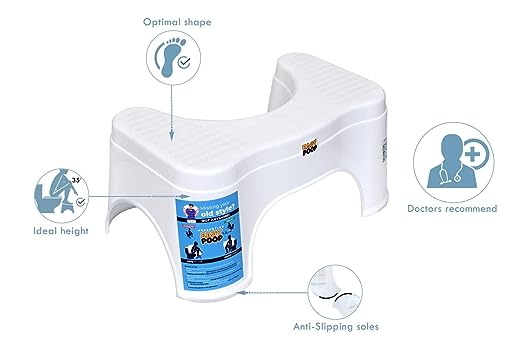 3562 Toilet Stool, Plastic Potty Step Stool ,Anti-Skid, Light Weight, Anti-Constipation