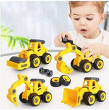 AM2924 Truck Set MD-5508B Construction Vehicle Toy Set with Screwdriver Excavator Truck Pack Of 4