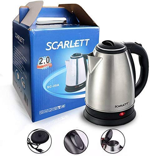 2151 Stainless Steel Electric Kettle with Lid - 2 L