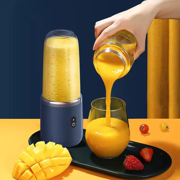 AM3451 Portable Juicer Fruit Blender 400ml 2 Pcs Set