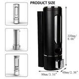 3918A Black Soap Dispenser Wall Mount Transparent Liquid Soap Dispenser