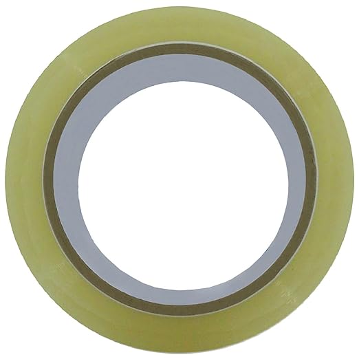 AM0292(PACK OF 1) Clear Packing Tape2 inch (Transparent ) - 48mm / 2" Width - BOPP Industrial Packaging Tape