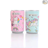 AM3863 Unicorn Mini Baby Wet Wipes Tin Pack ,Tissue Can for Cleaning Face Body