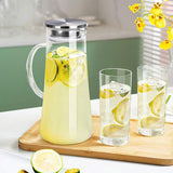 AM5373 Shine Max Steel Lid Water Jug With Glass 6pc