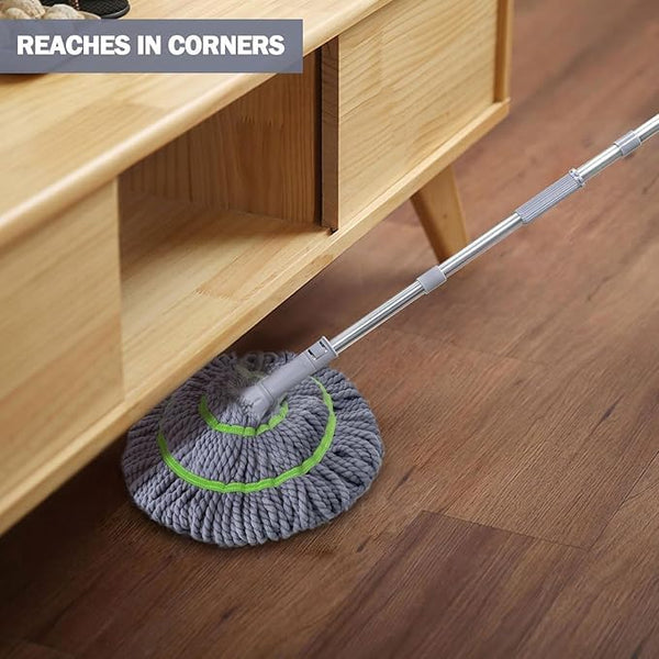 AM3706 Round Twist Extendable Adjustable Wall Cleaning Mop